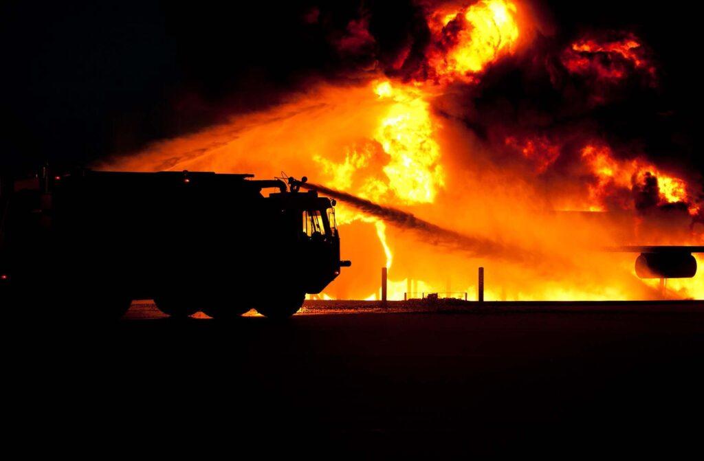 Brand wird gelöscht