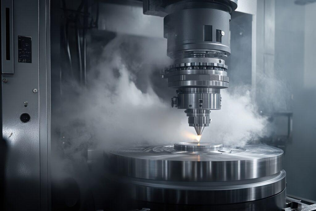 Metallbearbeitung mit sichtbarem Ölnebel | Ölnebelabscheider